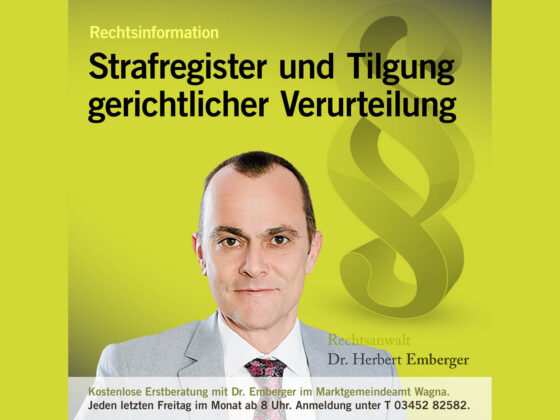 Rechtsinformation: Strafregister und Tilgung gerichtlicher Verurteilung