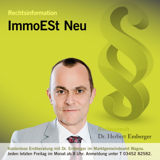 Rechtsinformation Dr. Herbert Emberger: ImmoESt Neu